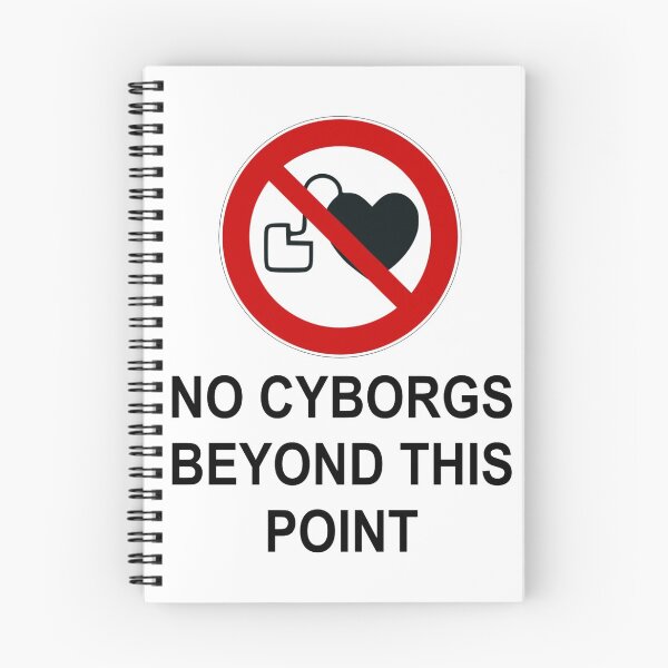 Item preview, No Cyborgs designed and sold by NinjaRooster.