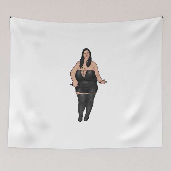 Item preview, strict BBW dominatrix with very large breasts designed and sold by PinUpsandPulp.