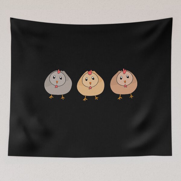 Item preview, Three Cute Chickens designed and sold by nutmegfairy.