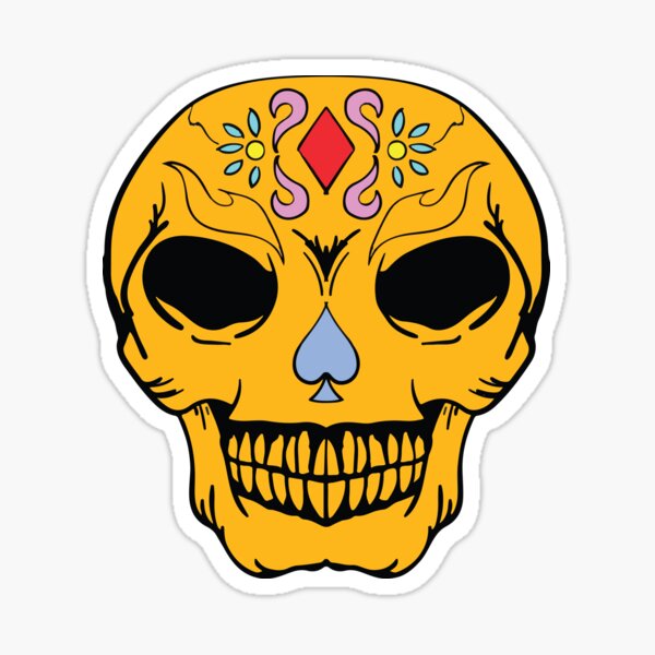The Smile of Death - Skull smile Sticker