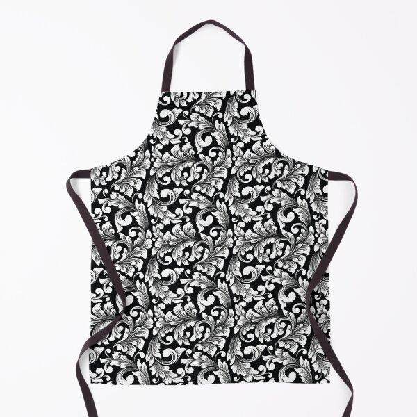 Item preview, Black and White Acanthus Leaves designed and sold by FinnBear.