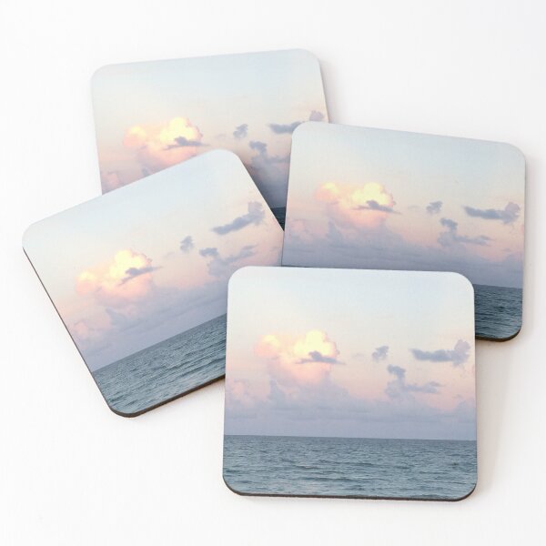 Item preview, Cotton Candy Pink Sky Over Ocean Skyline designed and sold by JDMHoney.