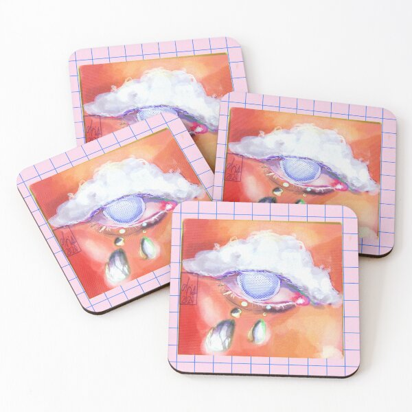 Item preview, cloud eye designed and sold by trashcangoddess.