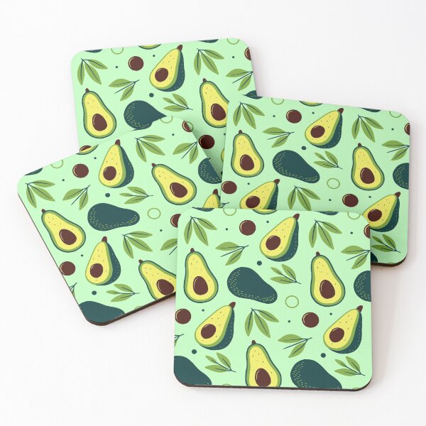 Item preview, green avocado pattern  designed and sold by ibtiy123.