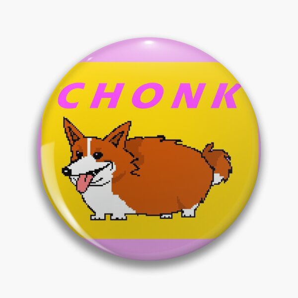 Artikelvorschau, Chonk Pembroke Welsh Corgi in Pixel (gelb) entworfen und verkauft von TeodoraM.