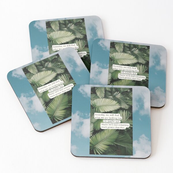 Item preview, Aesthetic Tropical leaves with quote designed and sold by Noobandroidart.