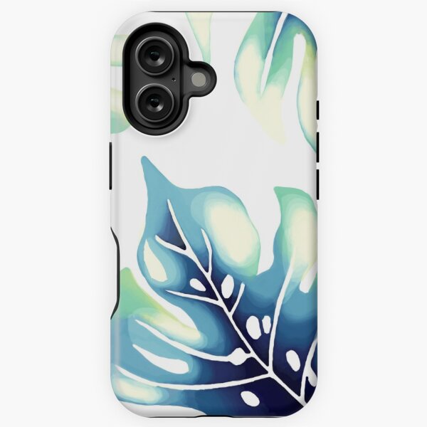 Tropical leaf print iPhone Tough Case