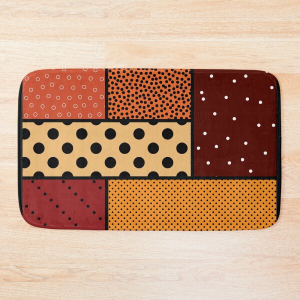 Item preview, Polka Dots & Circles Tableau – Orange & Brown designed and sold by RoguePatterns.