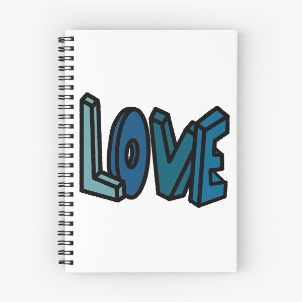 Item preview, blue love 3D design designed and sold by dangerousfrog.