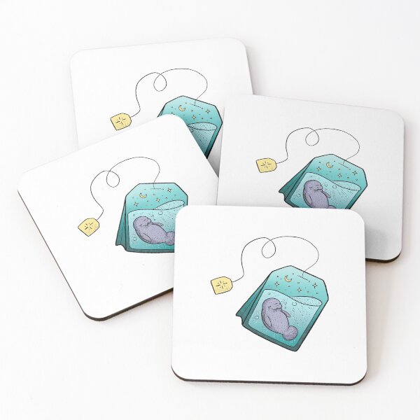 Item preview, tea manatee (manatea) tea bag  designed and sold by Trout Lily Studio.