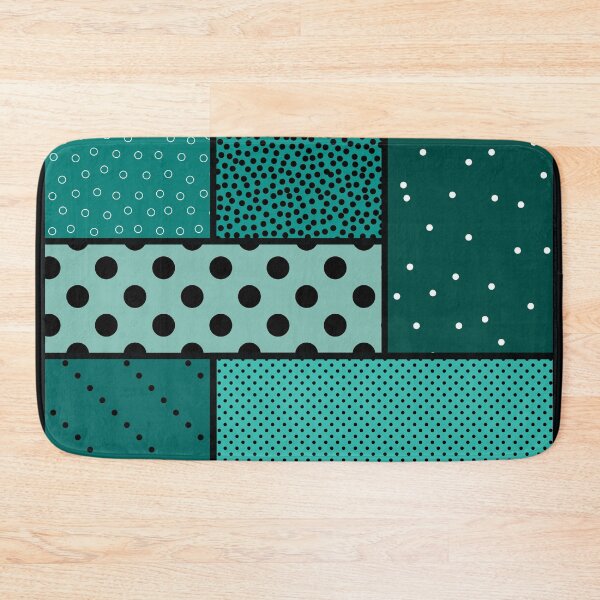 Item preview, Polka Dots & Circles Tableau – Teal designed and sold by RoguePatterns.