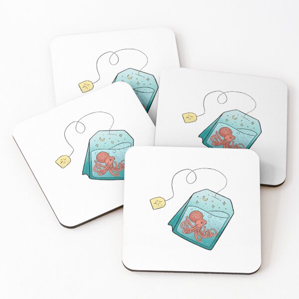 Item preview, octopus in tea bag (oc-tea-pus) designed and sold by Trout Lily Studio.