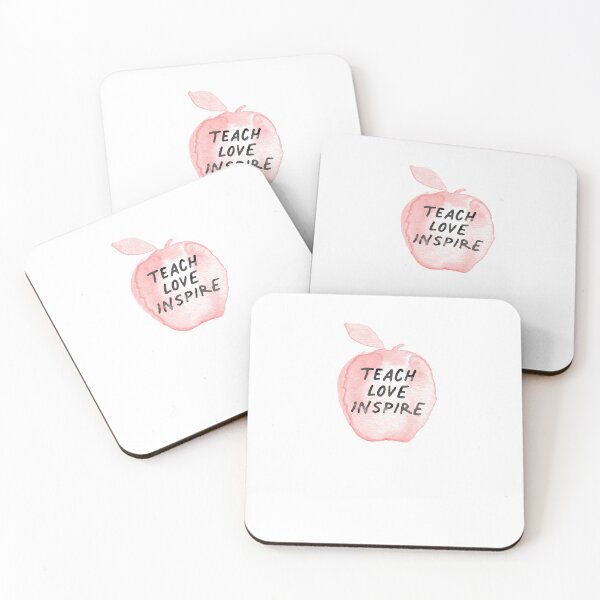 Item preview, Teach Love Inspire Apple Teacher Motivation designed and sold by sharedipmemes.