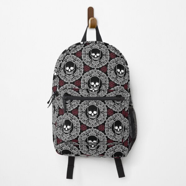 Artikelvorschau, Boneyard Damast | Schwarz entworfen und verkauft von Aubergine Designs.