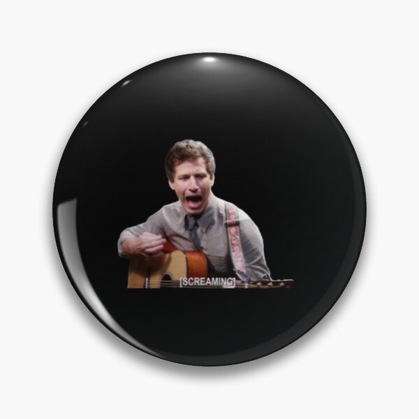 Item preview, Jake Peralta Screaming With Guitar - Meme designed and sold by Brooklyn-99shop.