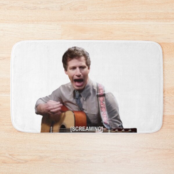 Item preview, Jake Peralta Screaming With Guitar - Meme designed and sold by Brooklyn-99shop.