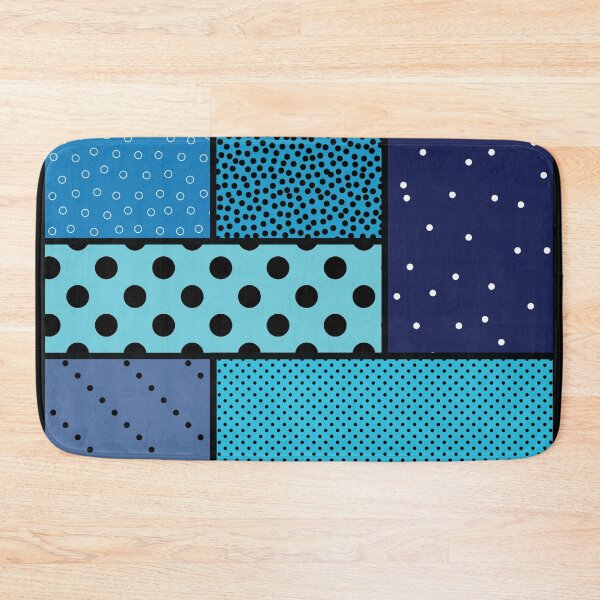 Item preview, Polka Dots & Circles Tableau – Blue designed and sold by RoguePatterns.