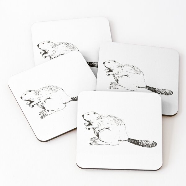 Item preview, Beaver Line Drawing designed and sold by Salt & Keep.