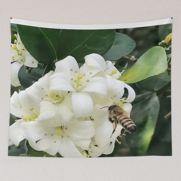 Item preview, Grumichama Cherry Flower Blossom With Worker Bee designed and sold by JDMHoney.