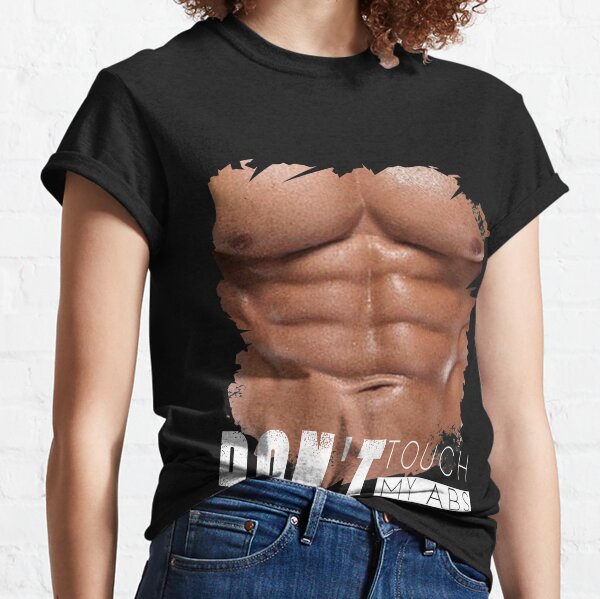 Ripped Abs T Shirts Redbubble - buff muscles six pack strong roblox