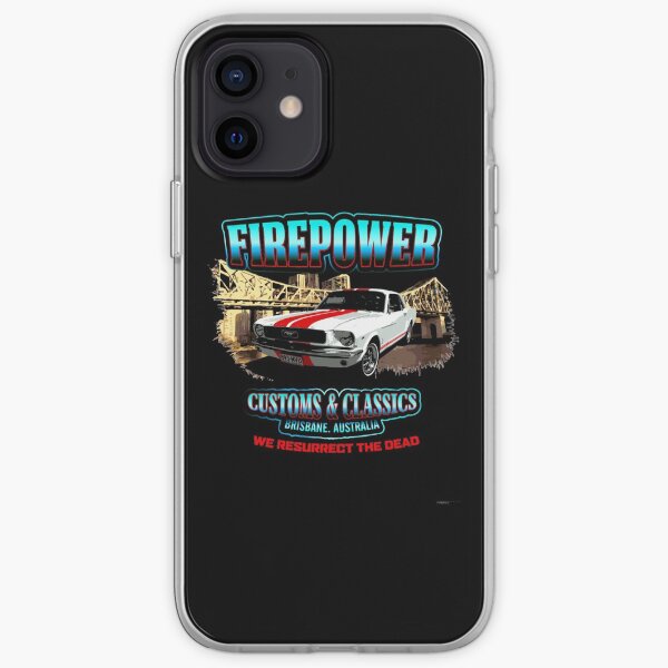 FIREPOWER CUSTOMS AND CLASSICS MUSTANG BRISBANE SOUVENIR iPhone Soft Case