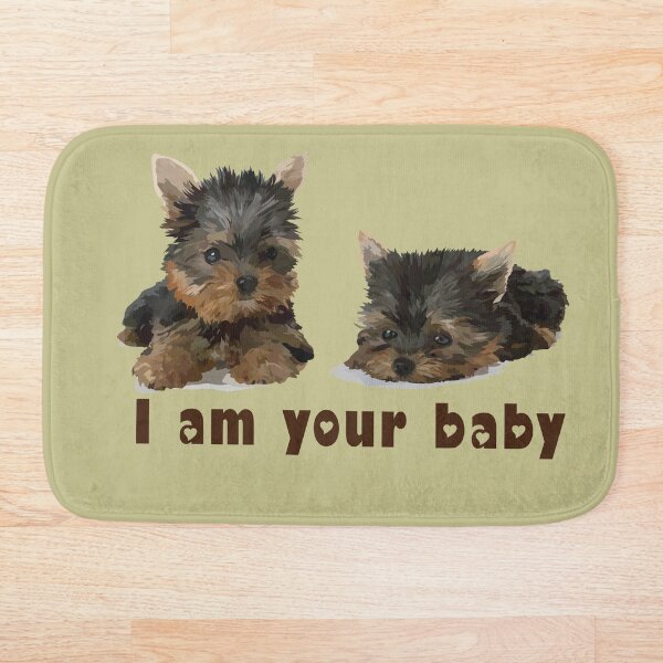 Yorkie Lover Bath Mats Redbubble