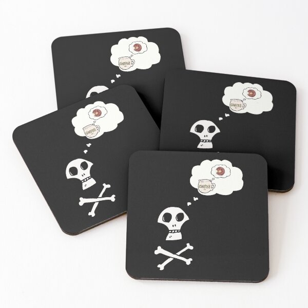 Item preview, Skeleton Coffee Lover Halloween design  designed and sold by milkasweet.