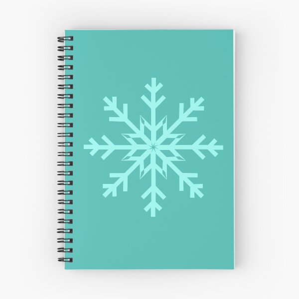 Item preview, Turquoise Blue Snowflake on Aqua Blue designed and sold by Sharon Schwalbe.