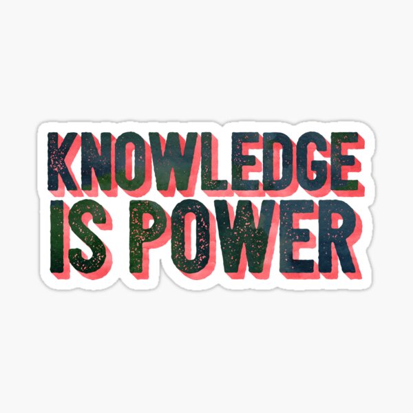Item preview, Knowledge Is Power 3D Red designed and sold by sharedipmemes.