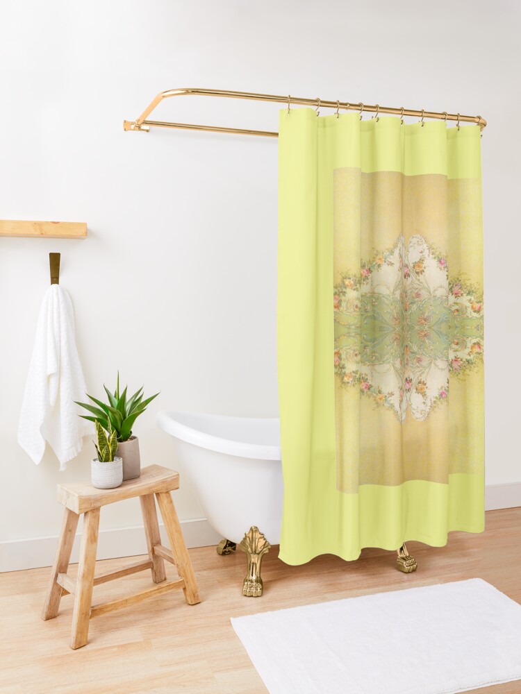 Alternate view of Historic Reitz Home-Evansville, IN-Victorian Wallpaper Shower Curtain
