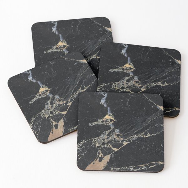 Item preview,  BLACK MARBLE PATTERN WITH GOLD STREAKS designed and sold by CONTRAPINK.