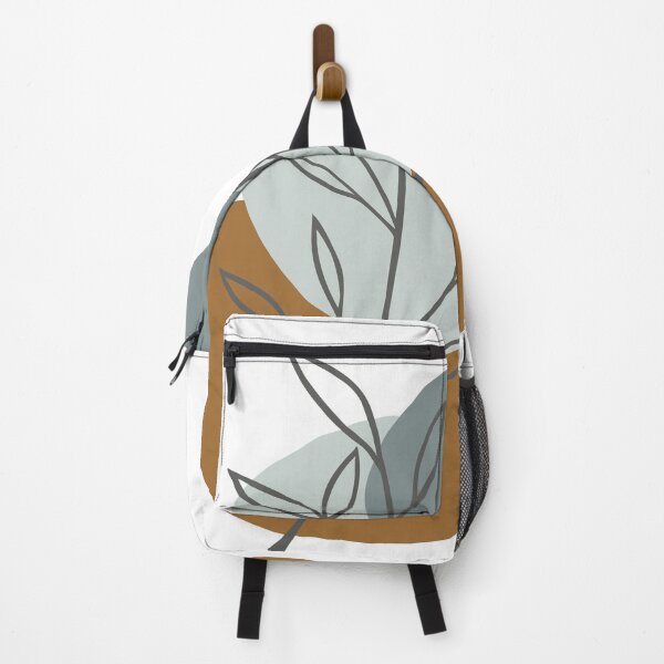 Item preview, Modern Leaves Blue & Rust designed and sold by StudioPosies.