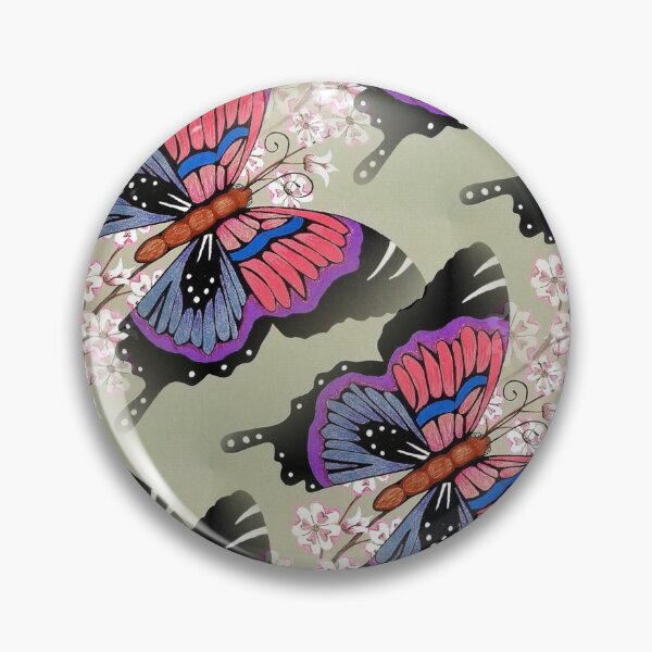 Item preview, Butterflies and Cherry Blossoms X Large designed and sold by DEBORAH CROSS.