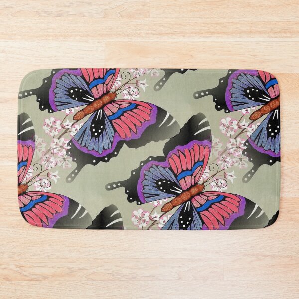 Item preview, Butterflies and Cherry Blossoms X Large designed and sold by DEBORAH CROSS.