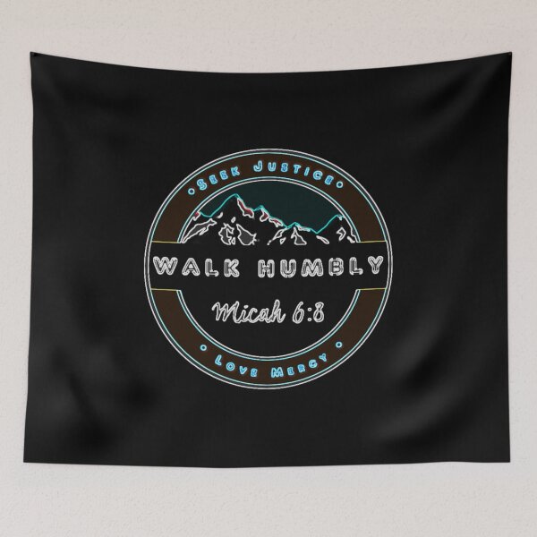 Item preview, Black Neon Seek Justice Love Mercy Large designed and sold by Brenander.