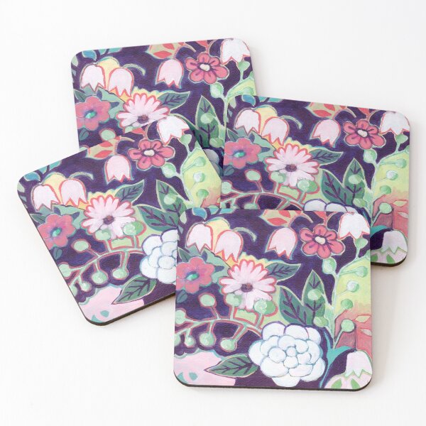 Item preview, Harmony Floral, hand painted acrylic floral designed and sold by Amelia Gluba.