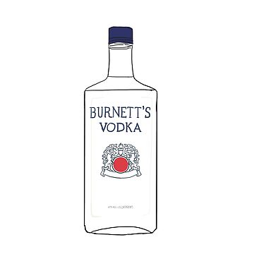 Burnett's vodka Greeting Card