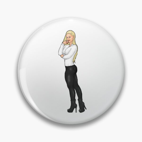 Item preview, blonde slim pin-up in an elegant femdom outfit designed and sold by PinUpsandPulp.