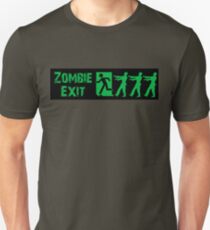 ZOMBIE EXIT SIGN by Zombie Ghetto Unisex T-Shirt
