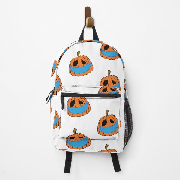 Item preview, Halloween pumpkin wearing a mask 2020 social distancing  designed and sold by ReluctantChickn.