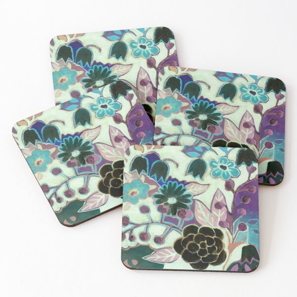 Item preview, Harmony Floral Reflected, modern floral, acrylic painting designed and sold by Amelia Gluba.