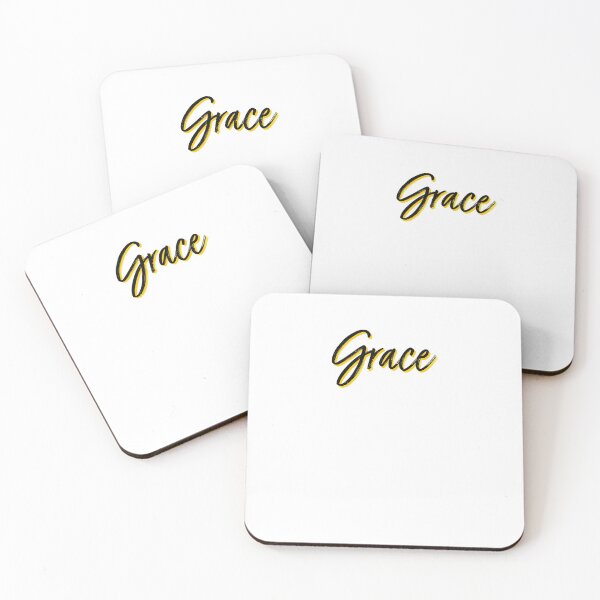 Item preview, Grace Yellow Script Motivate Christian designed and sold by thefrshmachine.