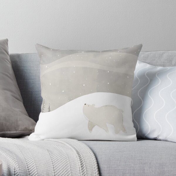 Polar Bear Throw Pillow
