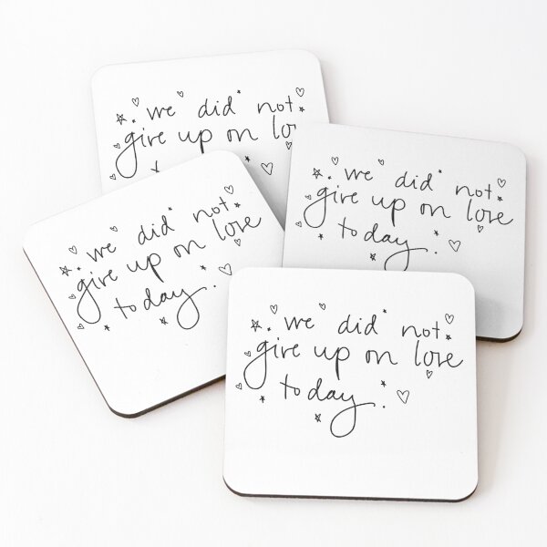 Item preview, we did not give up on love today  designed and sold by chricket.
