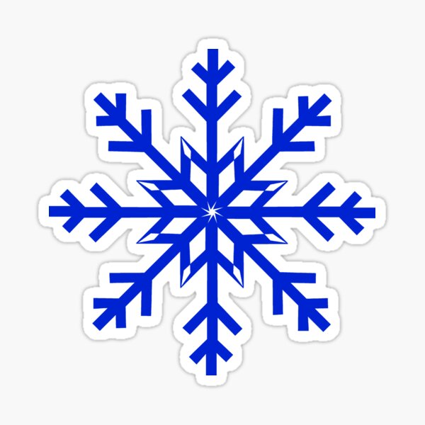 Item preview, White Snowflake on Royal Blue designed and sold by Sharon Schwalbe.