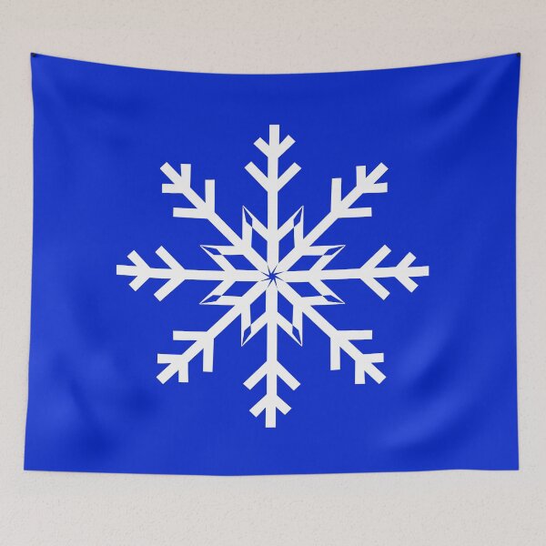 Item preview, White Snowflake on Royal Blue designed and sold by Sharon Schwalbe.