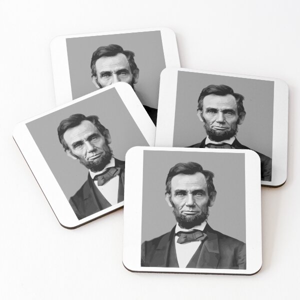 Item preview, Abraham Lincoln Portrait Black and White designed and sold by Sarah Lopez.