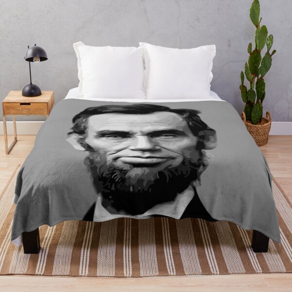 Item preview, Abraham Lincoln Portrait Black and White designed and sold by Sarah Lopez.