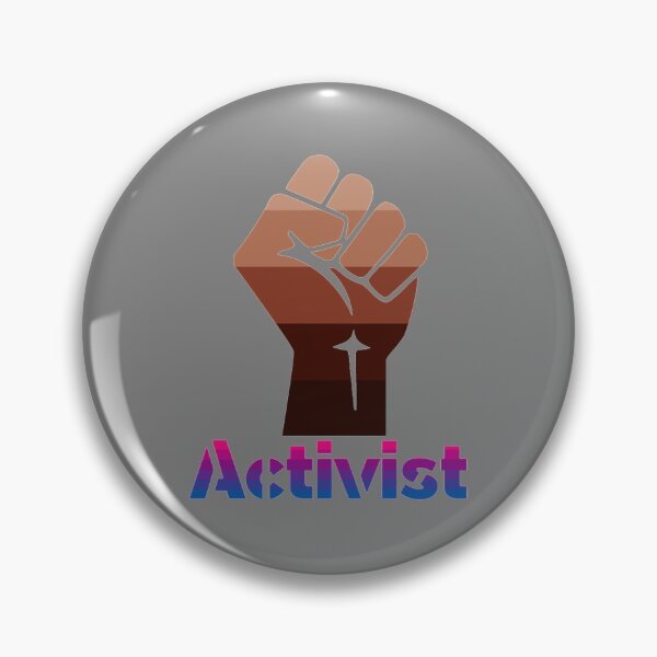 Item preview, Activista bisexual negra designed and sold by Hello My Name Is Bisexual.