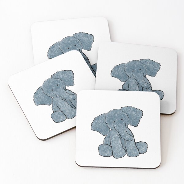 Item preview, blue stuffed elephant designed and sold by Sara Frane.